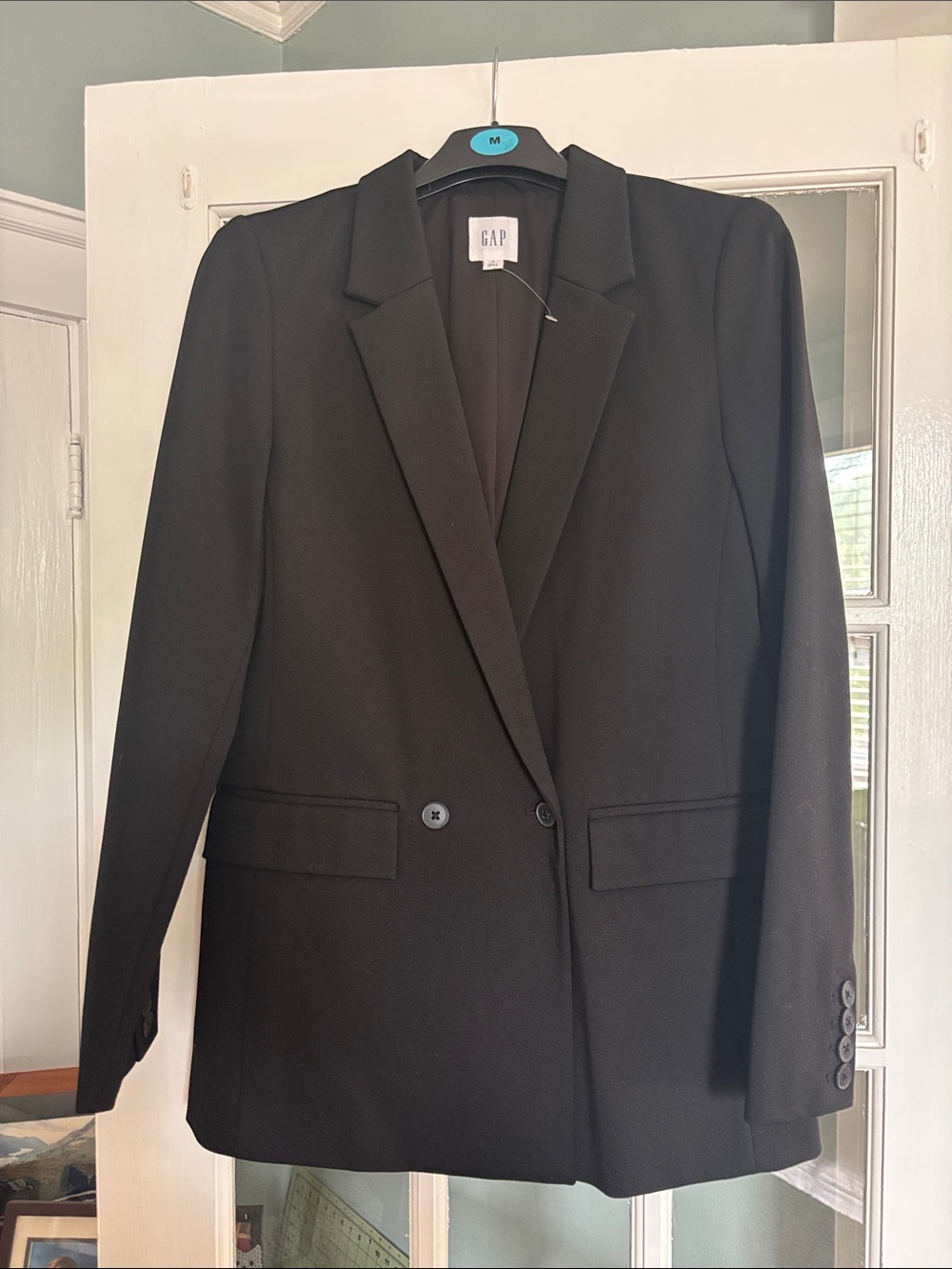 GAP Women's Black Single-Breasted Blazer